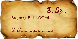 Bajcsy Szilárd névjegykártya